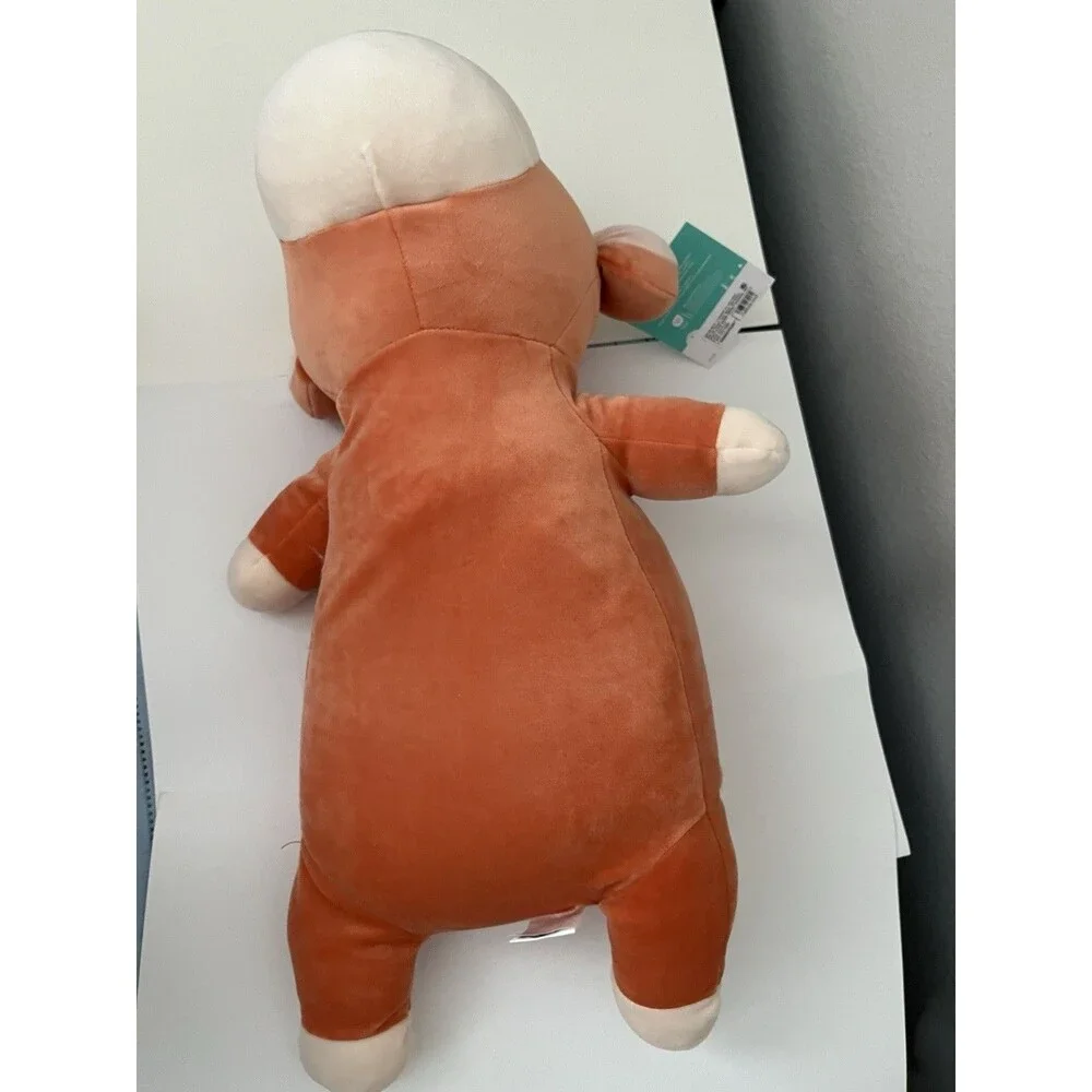 Pillowfort Monkey Weighted Plush Kids Throw Pillow Soft Stuffed Animal Orange
